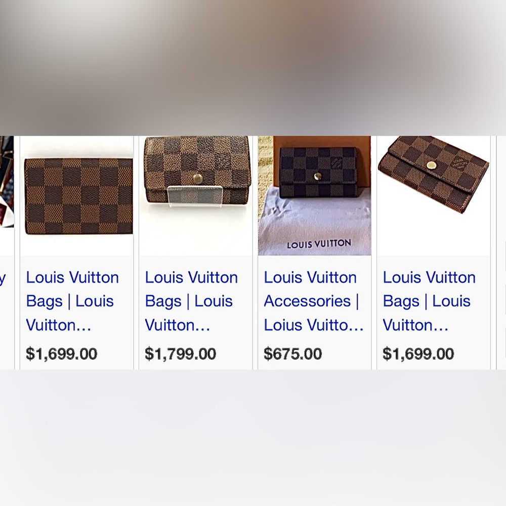 Louis Vuitton DAMIER Ebene 6 key card  ring pouch  1999 - Picture 9 of 9